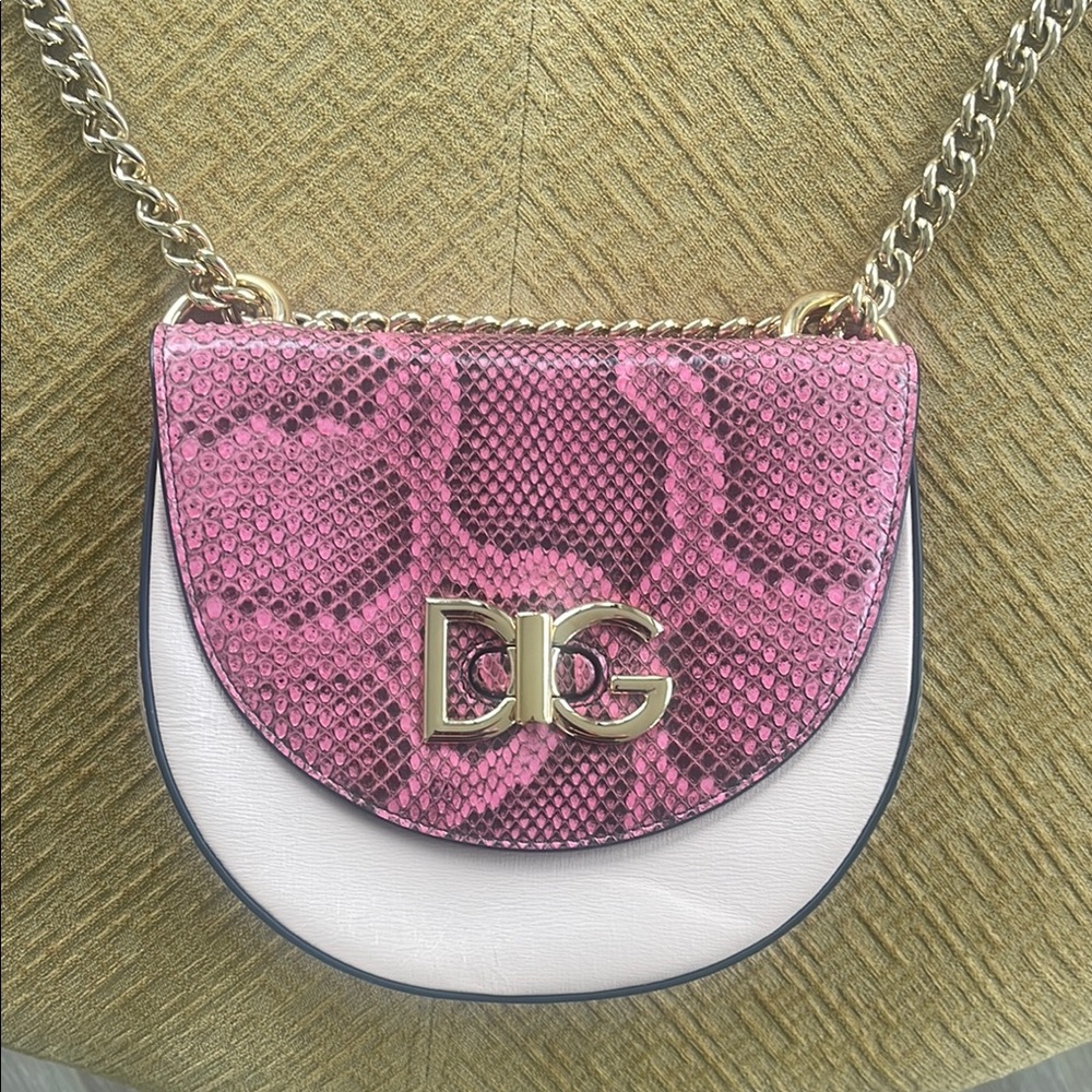 Dolce & Gabbana Tricolor Python Calf Wifi Bag
